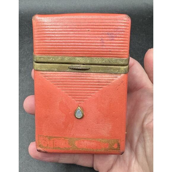 Rare Vintage Lady Buxton Hard Flip Top Cigarette Case -LO6 - Picture 1 of 12